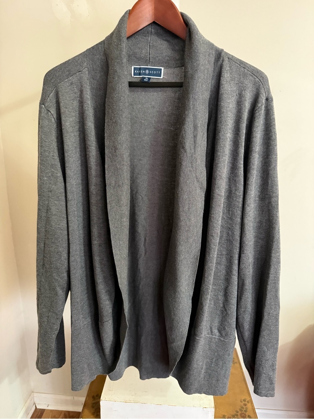 Karen Scott Open Front Cardigan